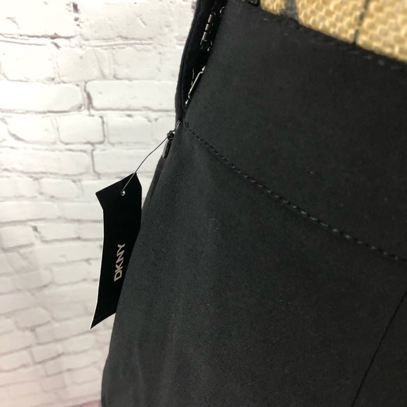 DKNY Black Wool Blend Pencil Skirt - Picture 3 of 6